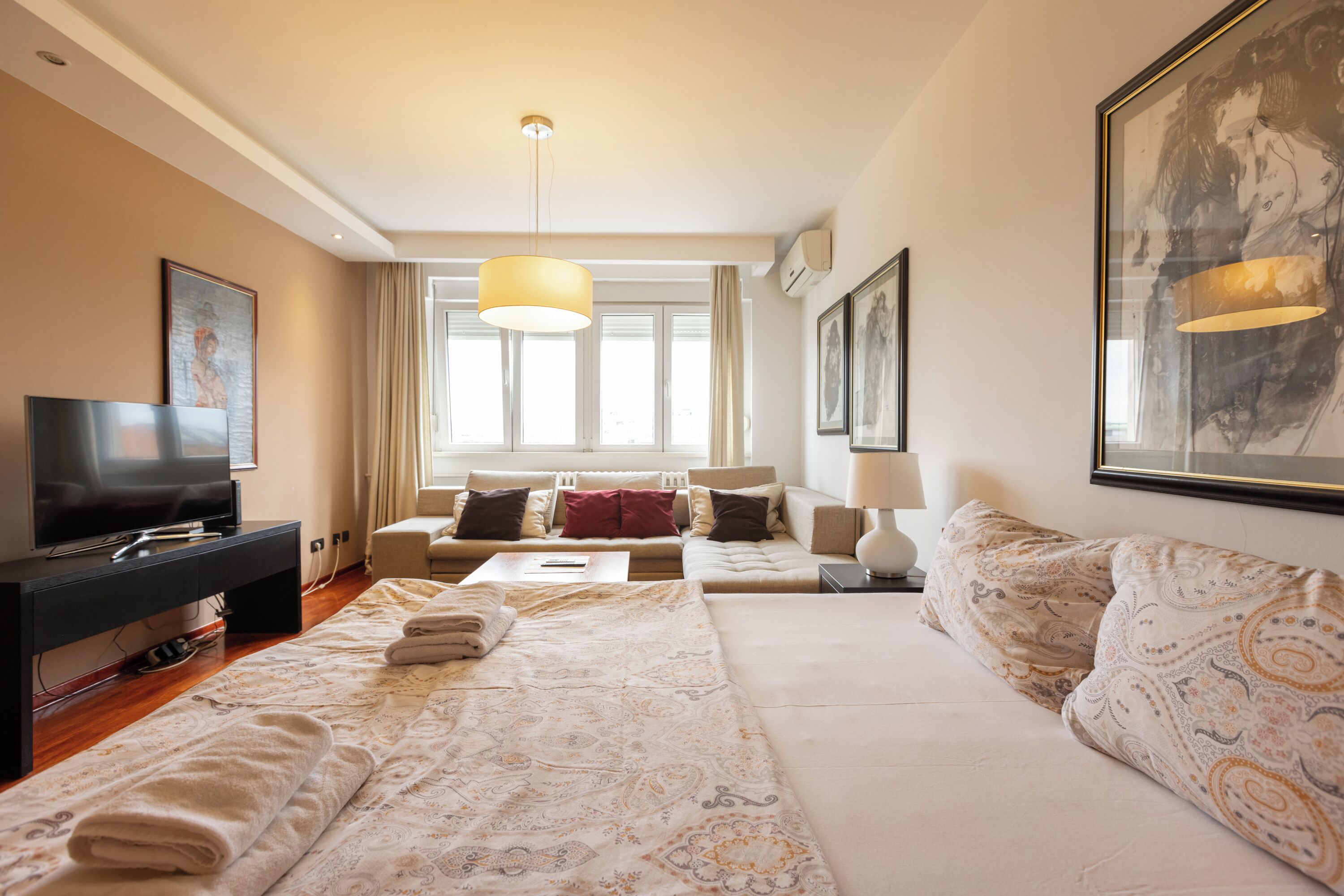 Desk, laptop workspace, soundproofing, iron/ironing board