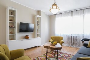 Comfort Apartment, 1 Bedroom | Living area | Flat-screen TV