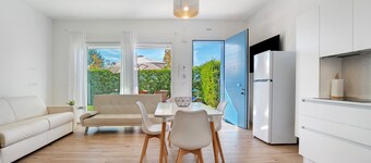 Apartamento estudio 'Open Space 2' con jardín compartido, Wi-Fi y aire acondicionado.