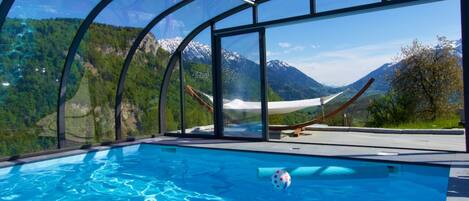 A heated pool