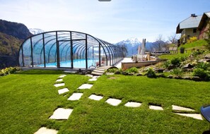 A heated pool