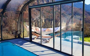 A heated pool