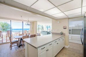 Condo, Multiple Beds, Balcony, Ocean View (Waterfront Wonder) | Dining