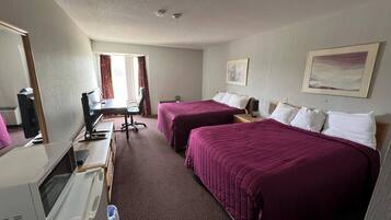 Desk, blackout curtains, iron/ironing board, free WiFi