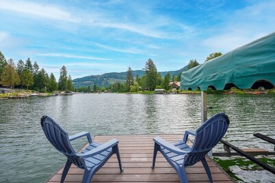 Your Lake Pend Orielle Get Away, beautiful waterfront home with private dock