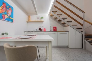 Apartment | Private kitchen | Fridge, stovetop, dishwasher, espresso maker - Studio Sineo by Wonderful Italy (Turin)