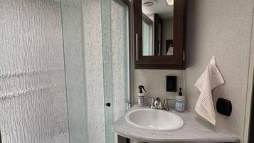 Towels, soap, toilet paper