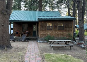 屋外ダイニングエリア