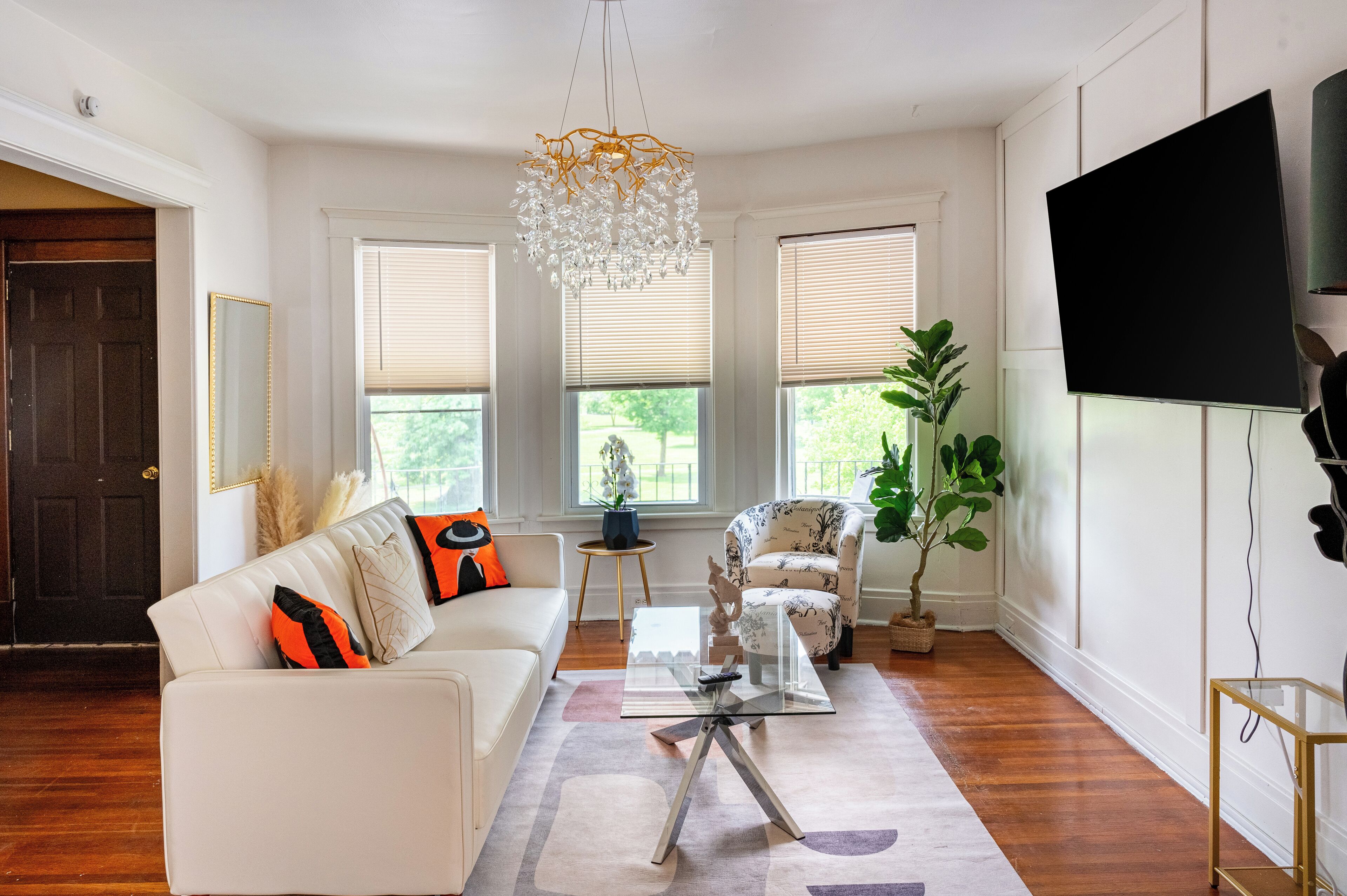 Smart TV, fireplace, video games, foosball