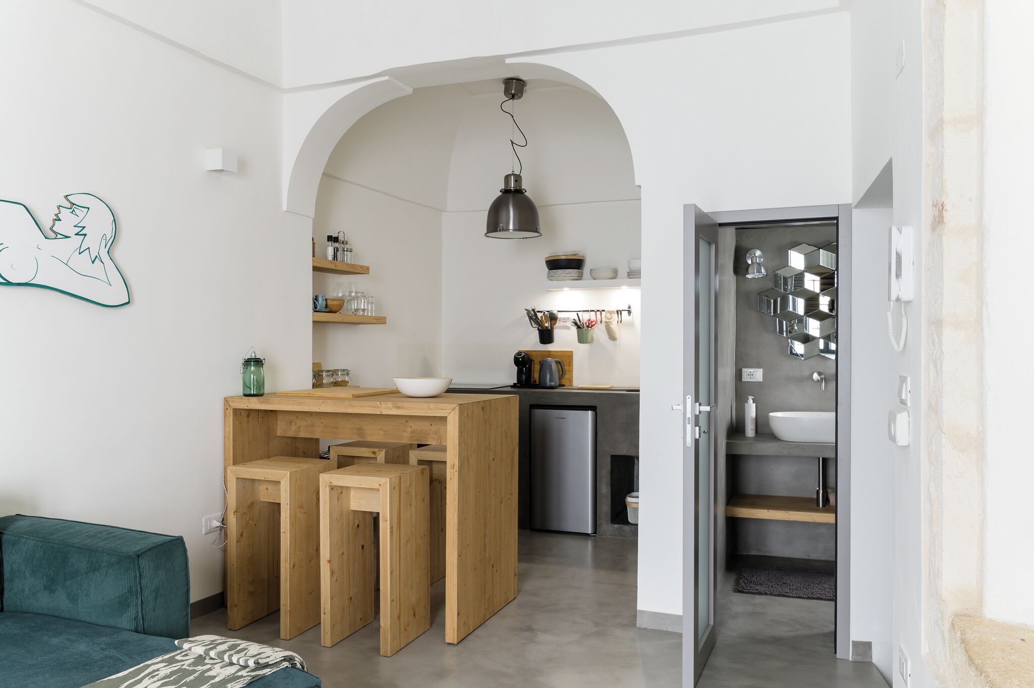 Appartamento, vista città | Cucina privata | Macchina per caffè espresso, bollitore elettrico, tostapane