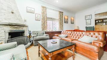 Télévision, cheminée