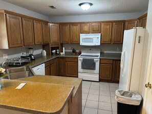 Microwave, oven, stovetop, dishwasher
