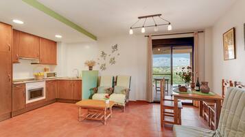 Een televisie en een open haard