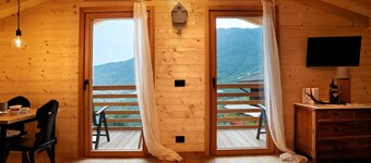 Chalet 'Bio Maso Nido Verde' with Mountain View and Balcony
