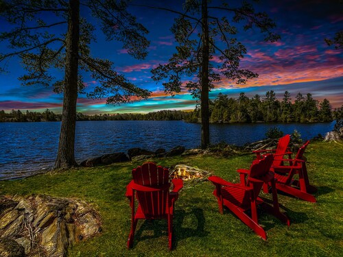 A little slice of paradise.  Waterfront, private beach entry, weed free swimming