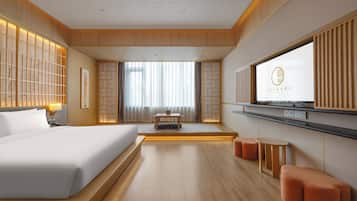 Elegant King Room | Couette en duvet d'oie, mini-bar avec articles gratuits