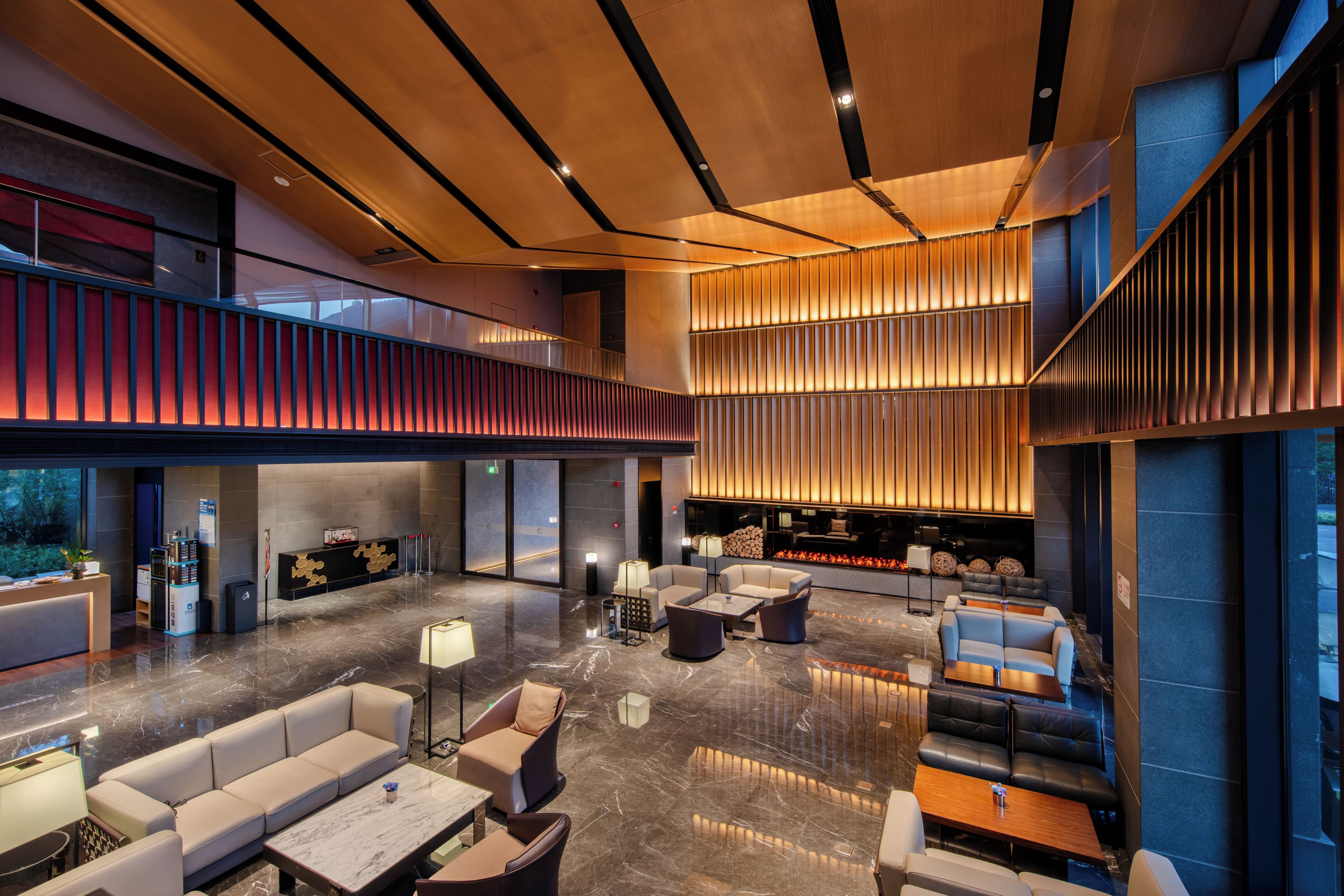 Sala de estar en el lobby