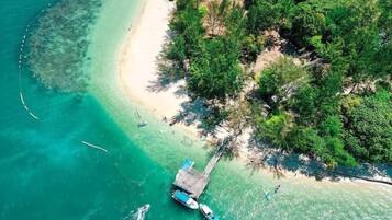 Playa privada y buceo