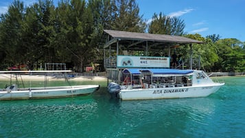 Private beach, scuba diving