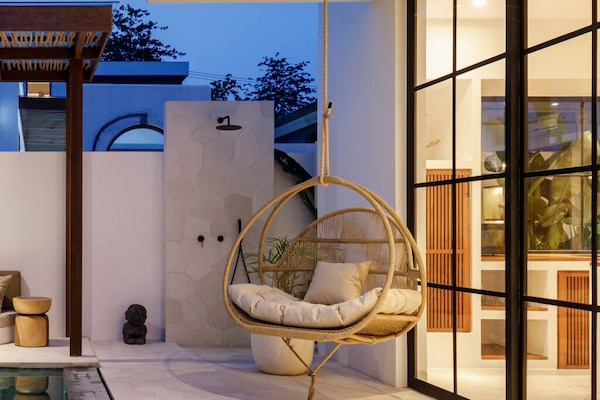 Family Villa, Patio, Pool View | Terrace/patio