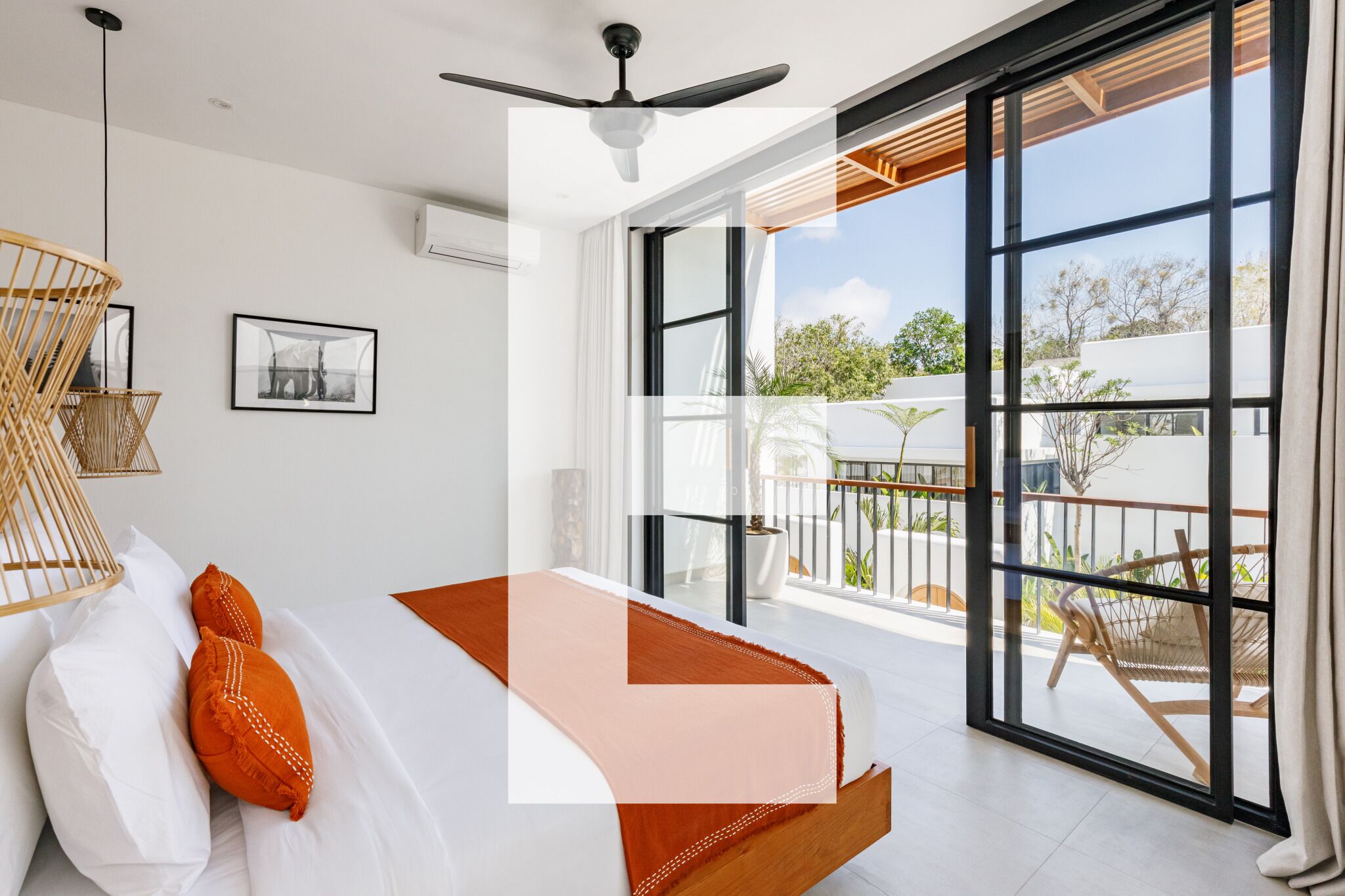 Villa familiale, 2 chambres, piscine privée | Vue de la chambre