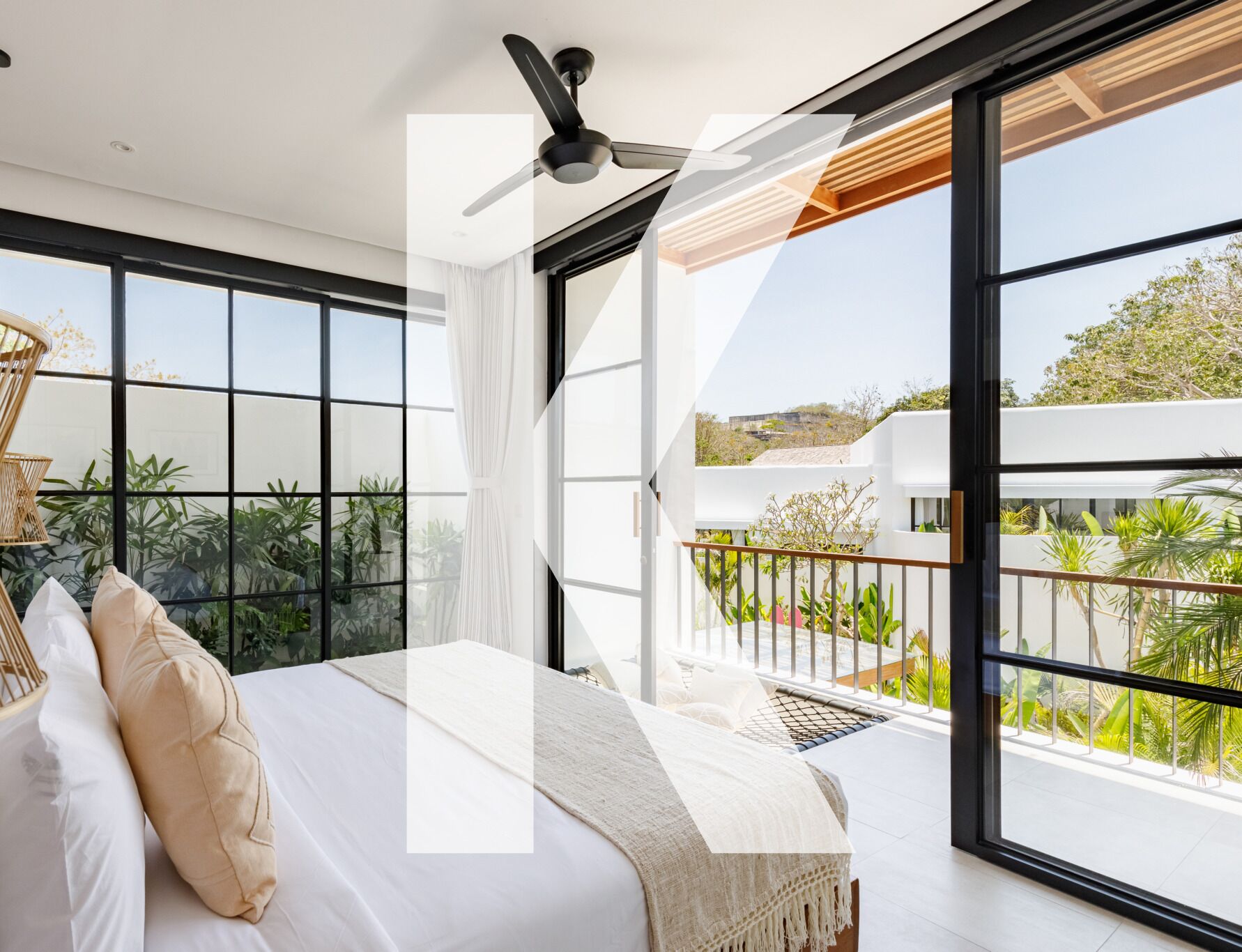 Villa familiale, 2 chambres, piscine privée | Vue de la chambre