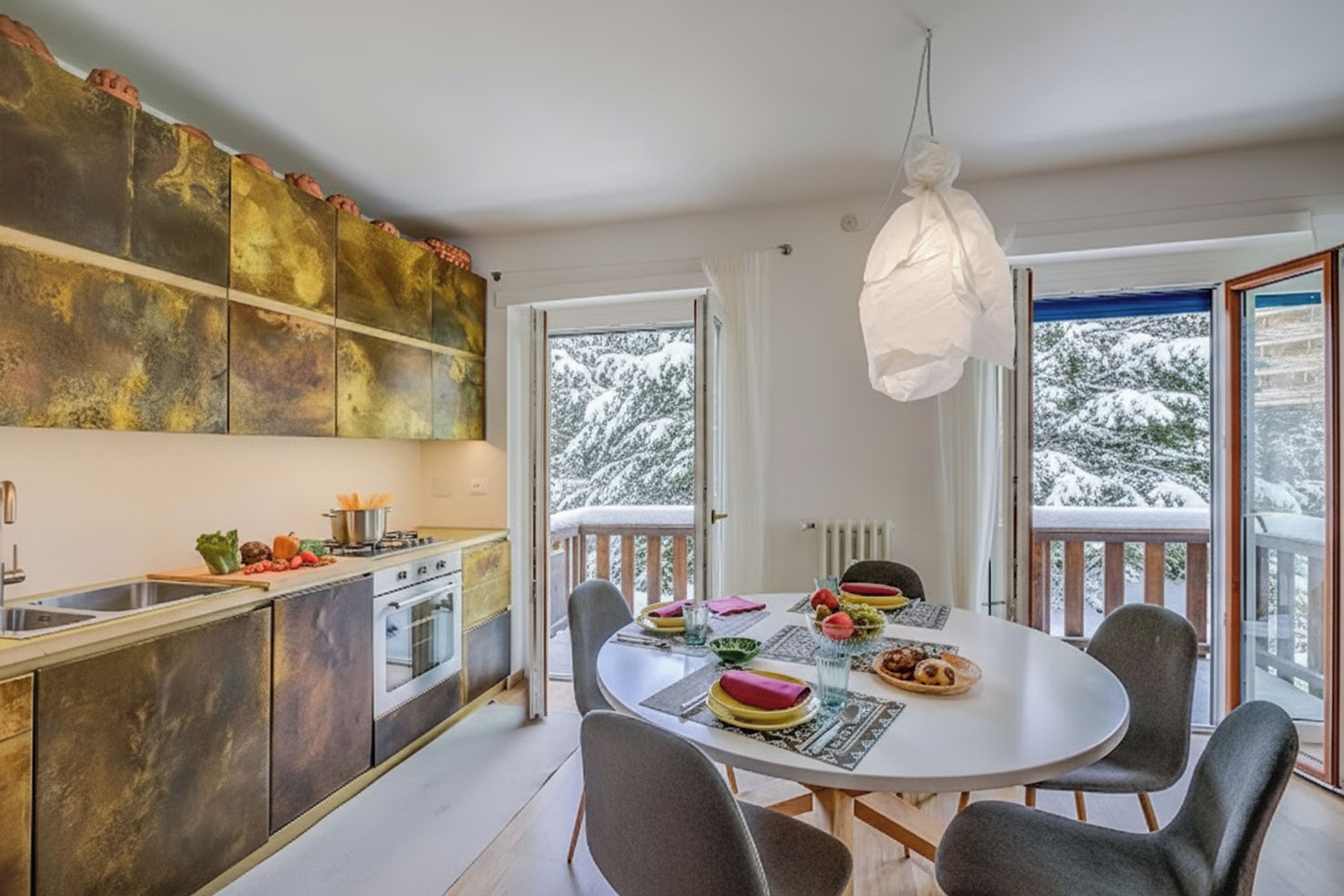 Keuken en eetkamer