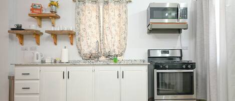 Microwave, oven, stovetop