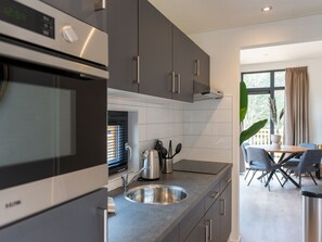 Chalet | Private kitchen - Modern Chalet With Dishwasher, in a Holiday Park, in a Natural Environment (Parc Hosingen)