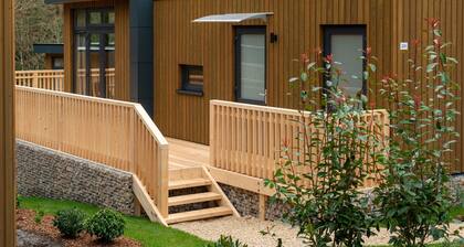 Modern Chalet With Dishwasher, in a Holiday Park, in a Natural Environment