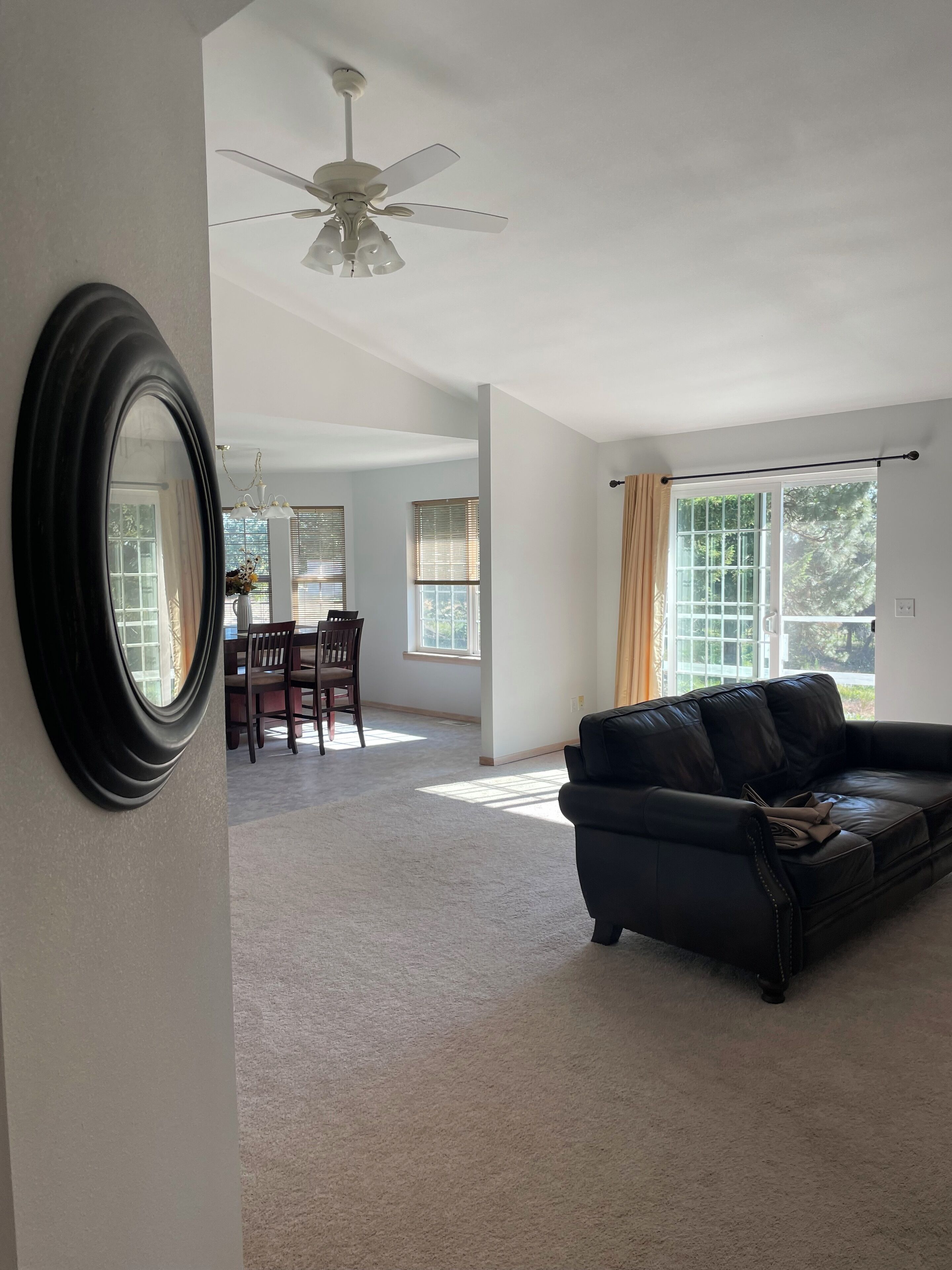 TV, fireplace, foosball