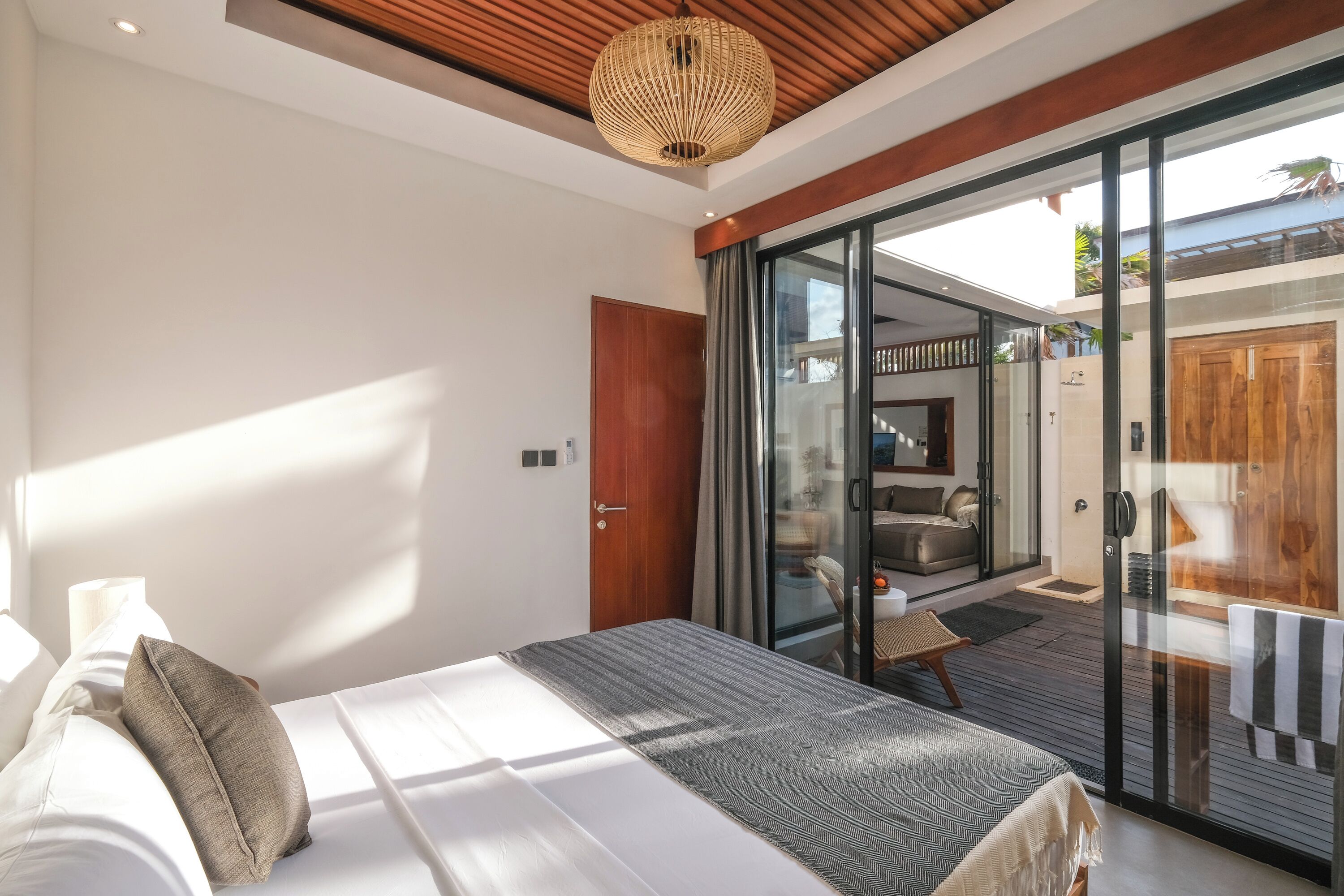 Villa, 2 habitaciones, vistas a la piscina | 2 dormitorios, sábanas de algodón egipcio, ropa de cama de alta calidad