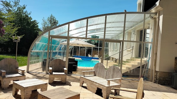 Piscine couverte, piscine chauffée