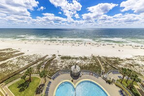 Appart'hôtel Signature, 3 chambres, non-fumeurs, vue plage | Vue depuis le balcon