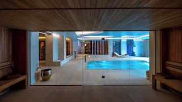 Sauna, steam room, 2 treatment rooms, massages