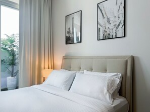 Deluxe Apartment, Balcony, City View | 1 bedroom, premium bedding, memory foam beds, in-room safe