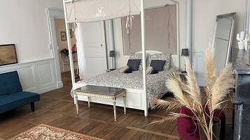 2 chambres, fer et planche Ă repasser, Wi-Fi, draps fournis