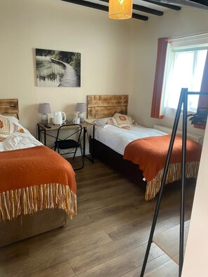 Comfort Twin kamer | Een strijkplank/strijkijzer, beddengoed