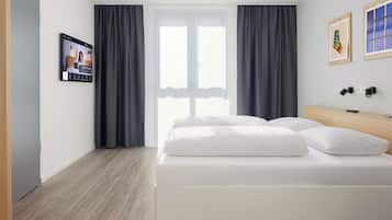 Apartamento | Roupas de cama antialérgicas, escrivaninha