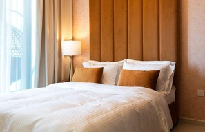 デラックス アパートメント キングベッド 1 台ソファーベッド付き | 1 室のベッドルーム、高級寝具、羽毛の掛け布団、低反発ベッド