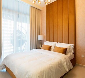 1 bedroom, premium bedding, down duvets, memory-foam beds - Near Dubai Mall 1BR  Reva Residence (Dubai)