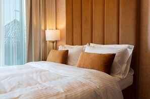 1 chambre, literie de qualité supérieure, couette en duvet d'oie