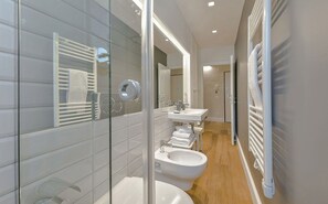Ducha, secador de pelo y bidé