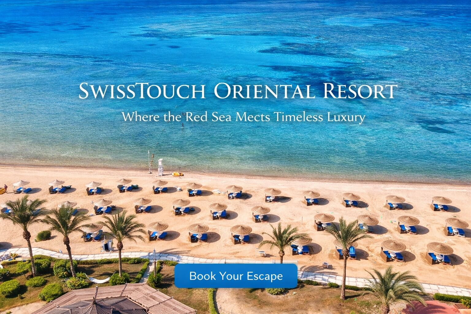 Private beach, 2 beach bars