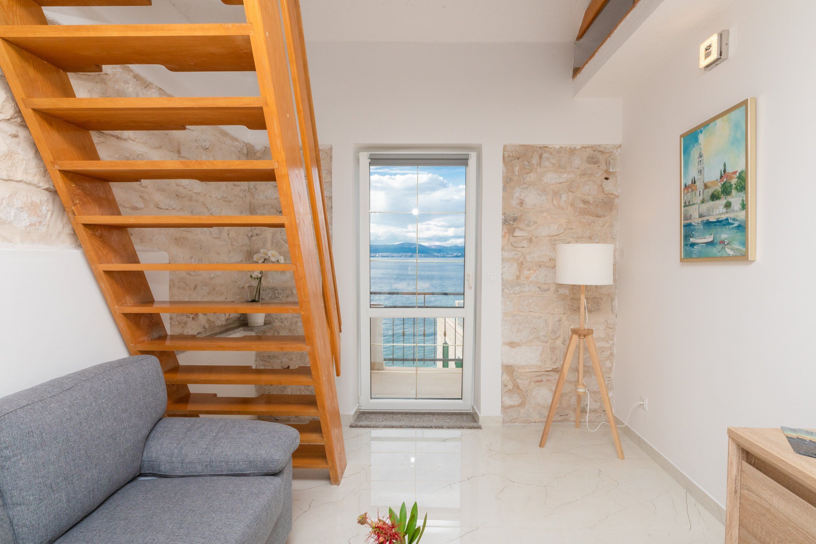 Apartment (Two Bedroom Apartment with Terrace an) | Living room | 32-inch flat-screen TV with cable channels