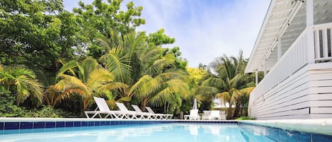 A heated pool