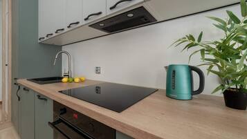 Fridge, oven, stovetop, dishwasher