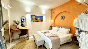 1 slaapkamer, luxe beddengoed, een kluis op de kamer