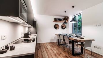Condo | Private kitchen | Full-size fridge, microwave, stovetop, dishwasher