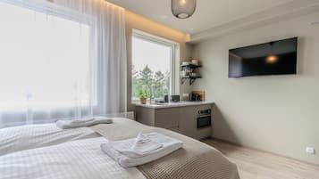 Monolocale Superior | Cucina privata | Frigorifero, microonde, forno, piano cottura